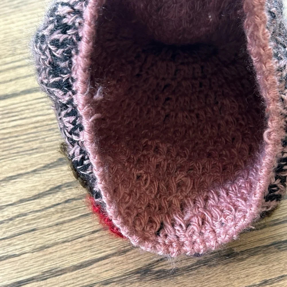 Toddler Crochet Beanie with Floral Design